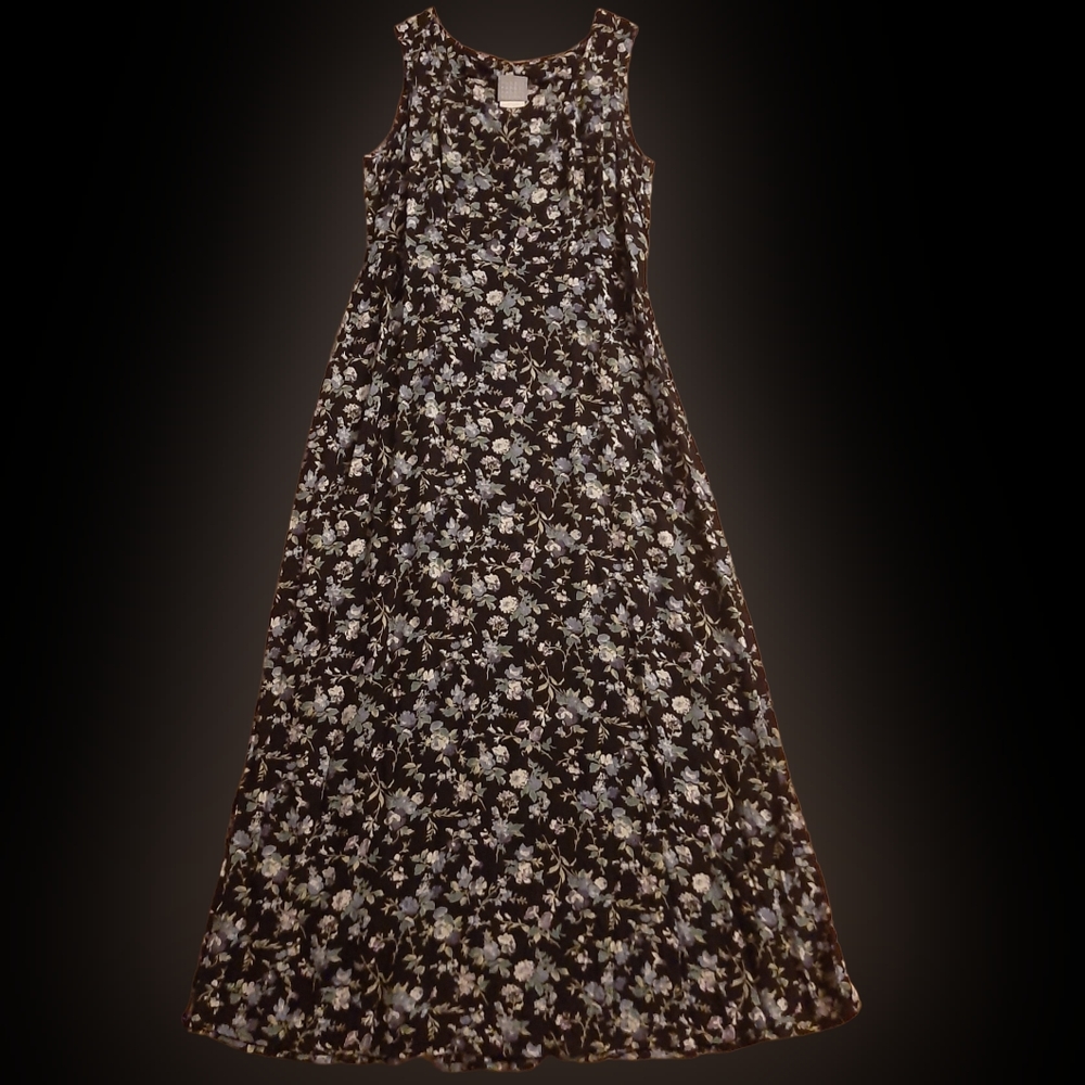 Vintage 90s Rabbit Rabbit Rabbit Floral Maxi Dress